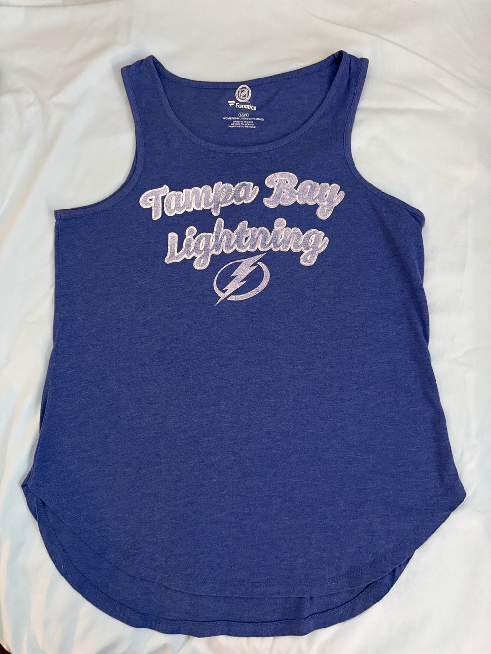 Fanatics Blue Tampa Bay Lightning Graphic Tank